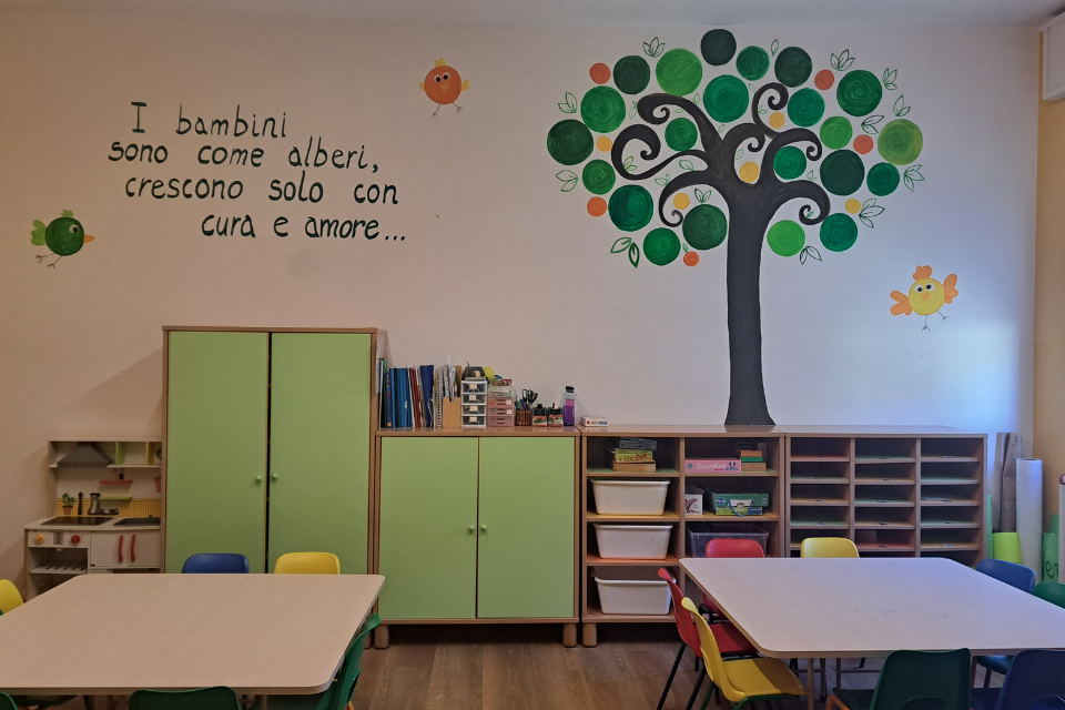 classe infanzia colorata